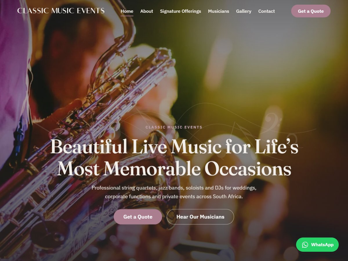 classic music events