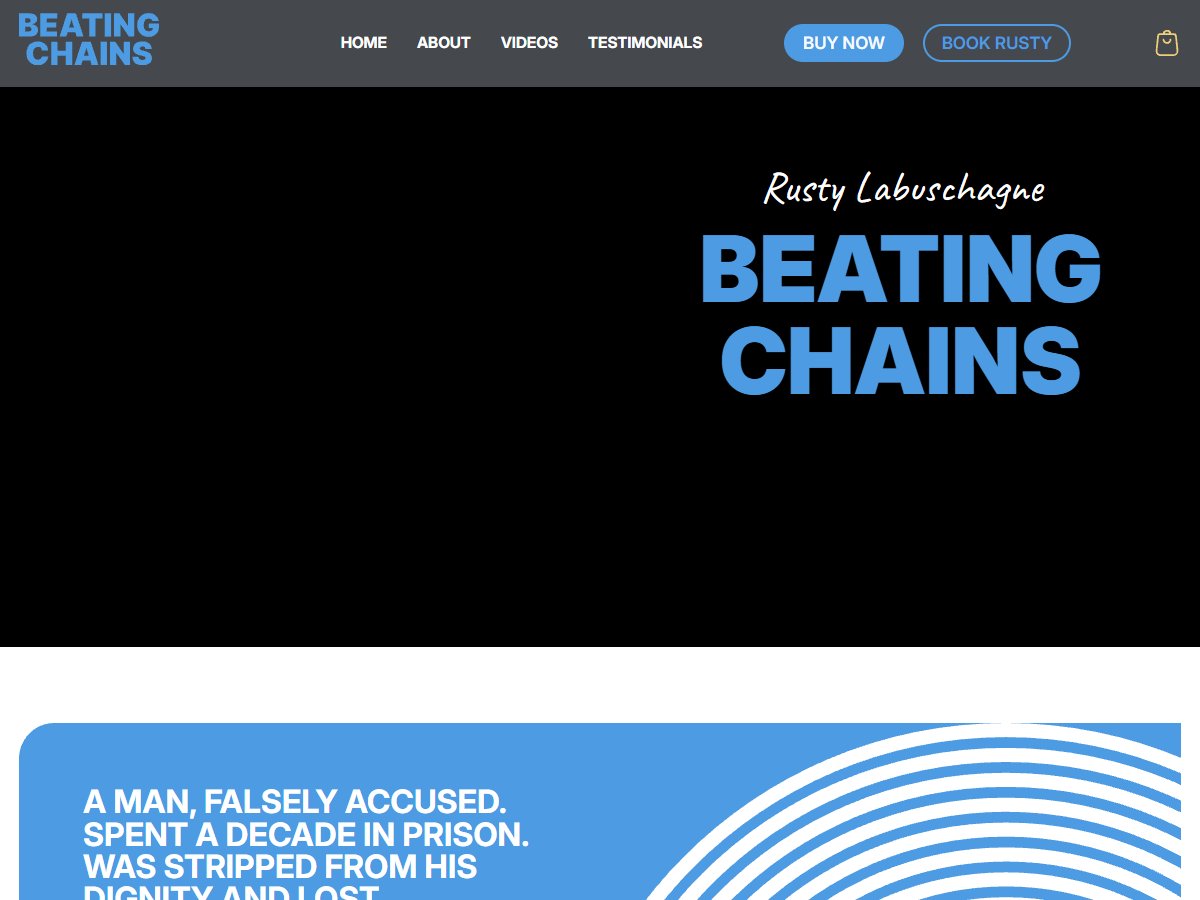 beatingchains com screenshot