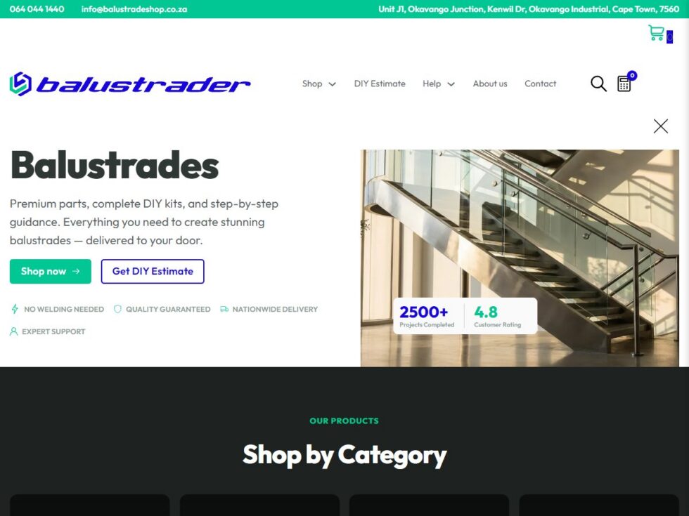 balustrader co za screenshot