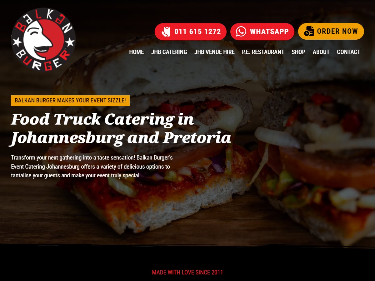 balkanburger co za screenshot