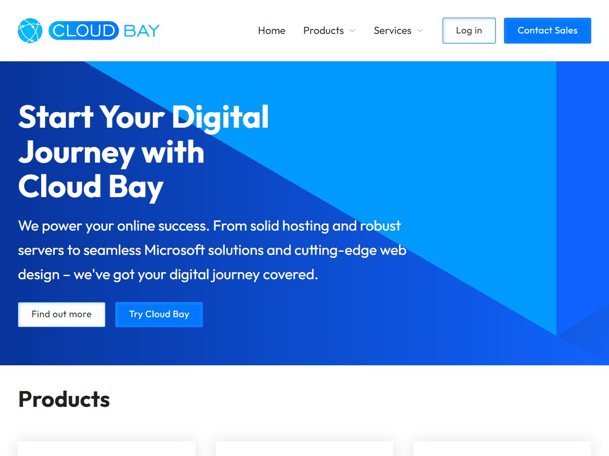 cloudbay co za screenshot