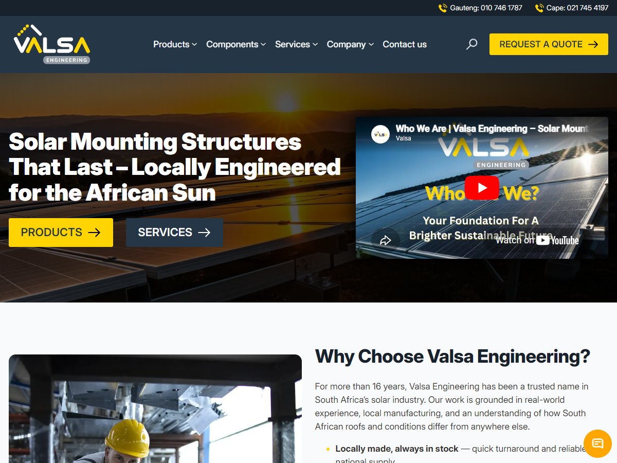 valsaeng co za screenshot