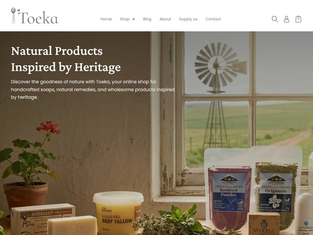 toeka co za screenshot
