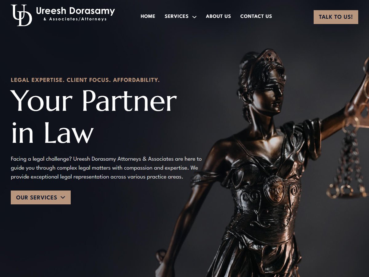 udattorneys co za screenshot